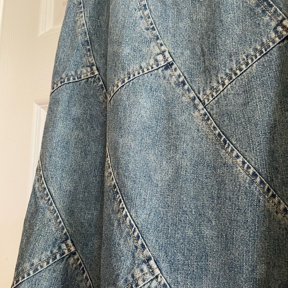 Like new. Long flare jeans skirt from Japan. - Picture 3 of 4